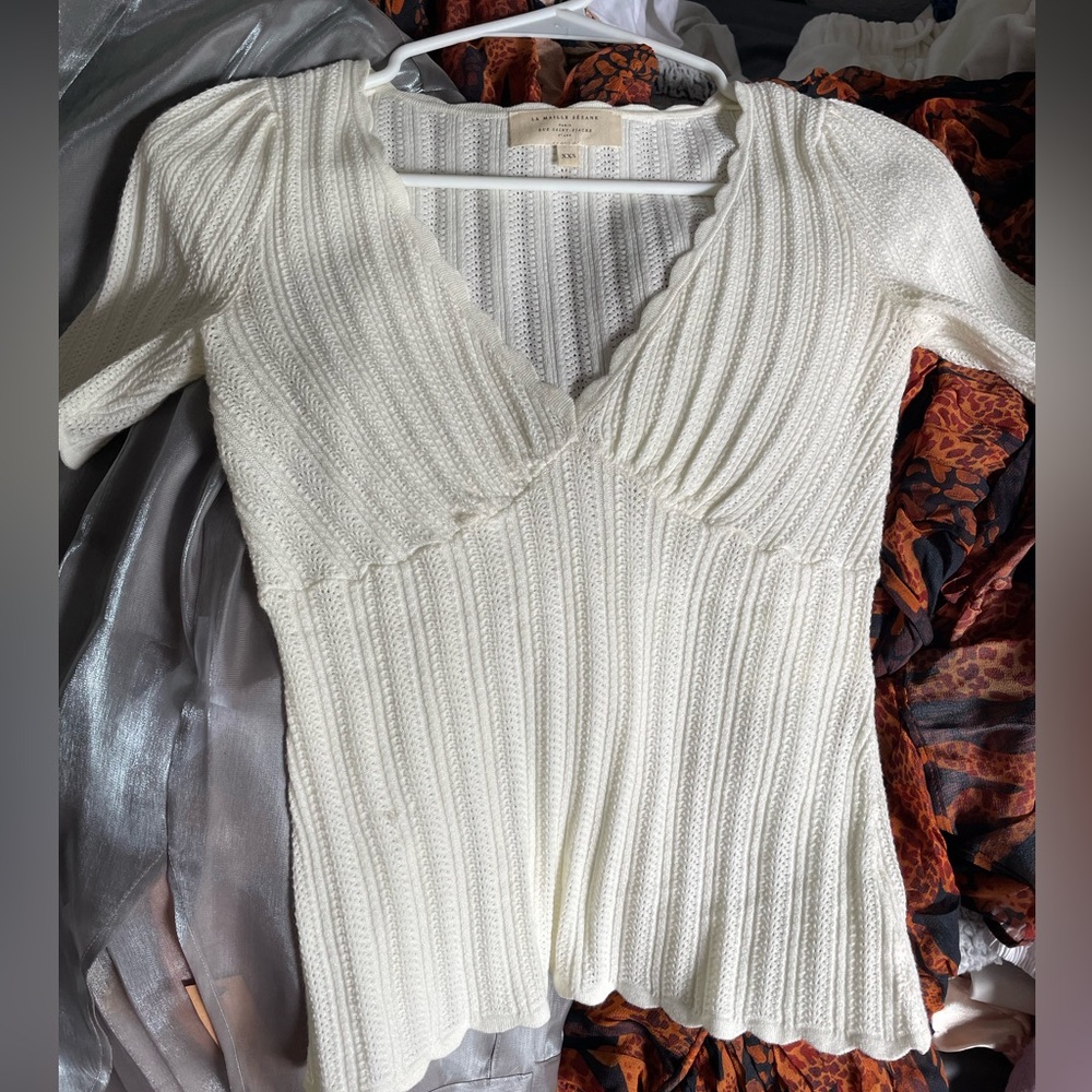 Sezane Knit Blouse
